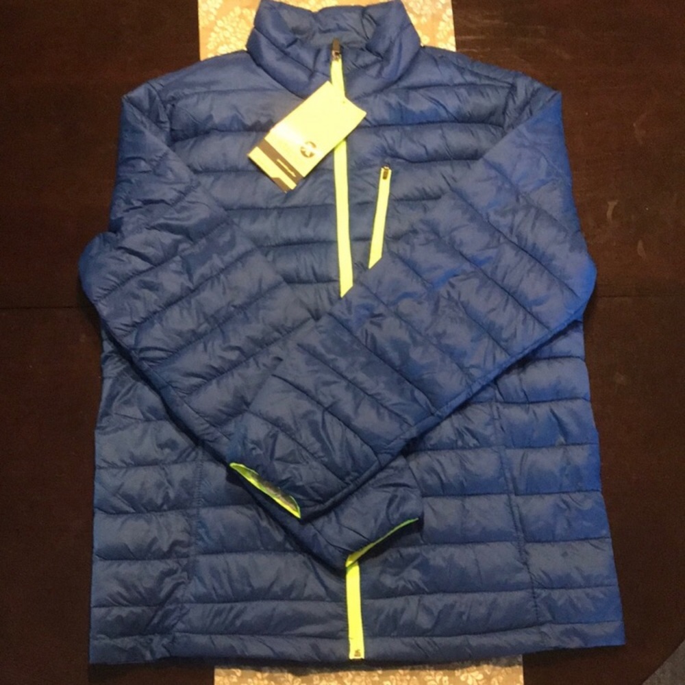 [Xersion] New! Blue Puffer Medium Packable Coat